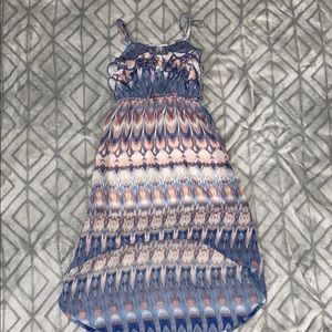 Girls size 6/6X short front long back dress